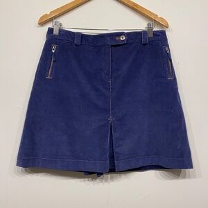 Brooks Brother Blue Corduroy Retro Skirt